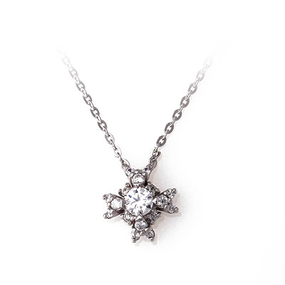 [랩다이아몬드] 5부다이아몬드목걸이 프로포즈목걸이추천 선물용목걸이 앨리스 크로스